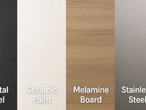 廚房門片材質怎麼選？結晶鋼烤、陶瓷烤漆、美耐板、不鏽鋼一次比較